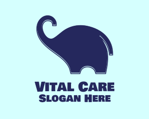 Blue Baby Elephant logo