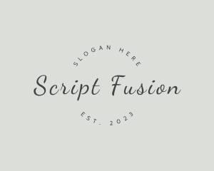 Elegant Script Fashion logo