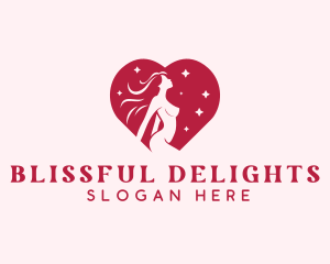 Erotic Stripper Woman logo design