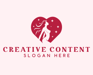 Erotic Stripper Woman logo design