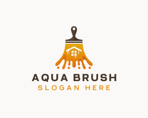 Renovation Paint Brush logo design