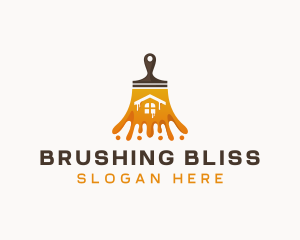 Renovation Paint Brush logo design