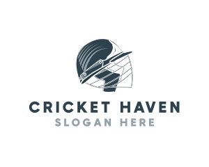 Blue Cricket Helmet logo