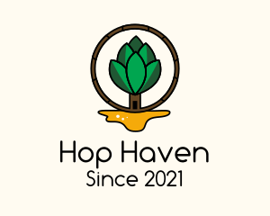 Organic  Beer Hop logo design