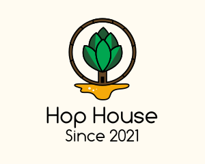 Organic  Beer Hop logo design