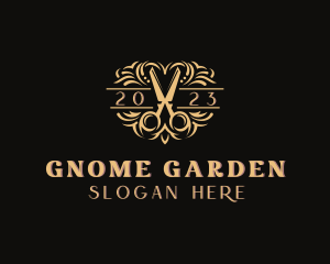 Scissors Lawn Gardening logo design