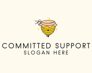 Beehive Honey Dew logo design