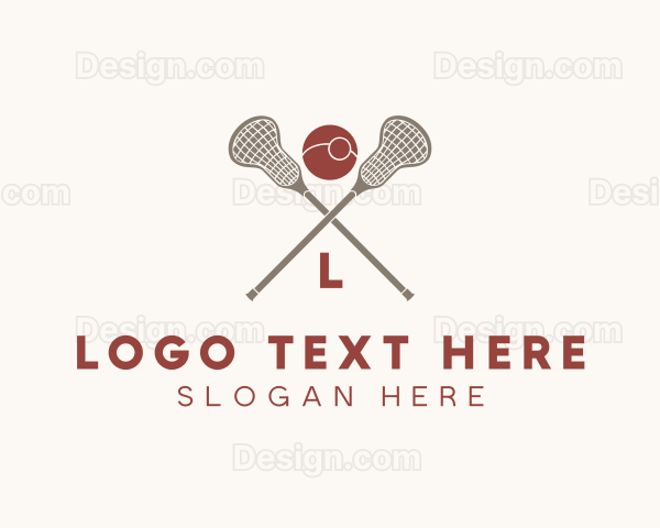 Lacrosse Lettermark Emblem Logo