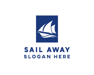 Sailboat Sailing Boat logo design