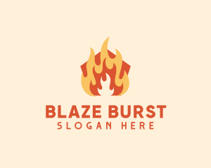 Fire Heating Gas logo design