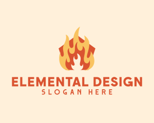 Fire Heating Gas logo design