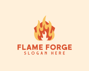 Fire Heating Gas logo design