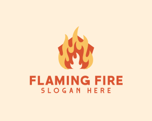 Fire Heating Gas logo design