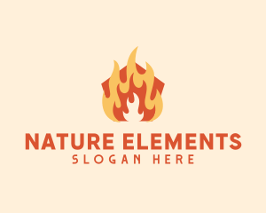 Fire Heating Gas logo design