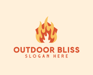 Fire Heating Gas logo design