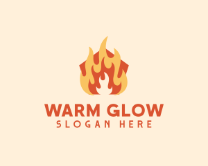 Fire Heating Gas logo design