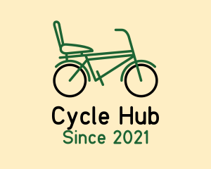 City Bike Outline logo design