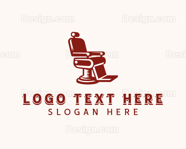 Barber Chair Hairstyling Logo
