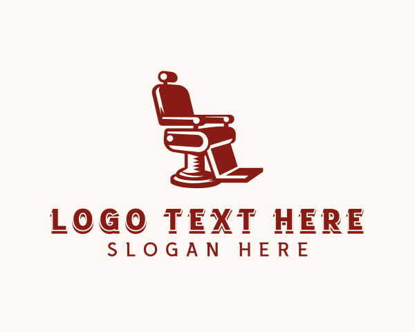 Barber Chair logo example 4