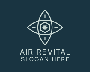 Snowflake Cooling Airflow logo design