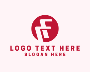 Cargo Shipping Delivery Logistics Letter F logo