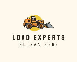 Construction Bulldozer Equipment logo