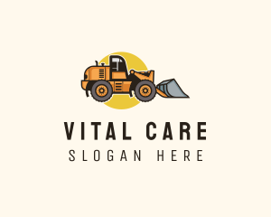 Construction Bulldozer Equipment logo