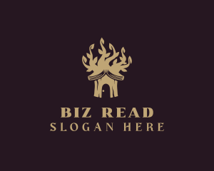 Book Tree House logo design