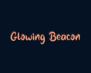 Playful Glow Brush logo design