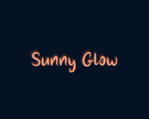 Playful Glow Brush logo design