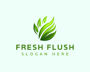 Grass Leaf Lawn  logo design