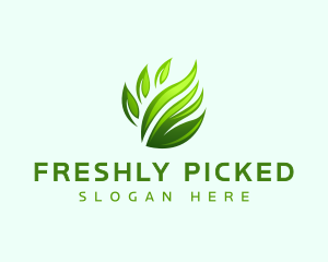 Grass Leaf Lawn  logo design