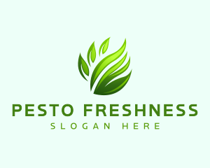 Grass Leaf Lawn  logo design