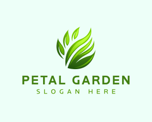 Grass Leaf Lawn  logo design