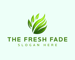 Grass Leaf Lawn  logo design