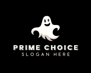 Creepy Halloween Ghost Logo