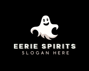 Creepy Halloween Ghost logo design