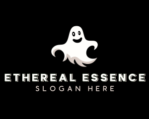 Creepy Halloween Ghost logo design