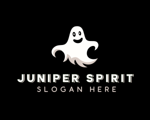 Creepy Halloween Ghost logo design