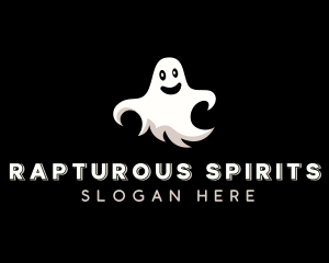 Creepy Halloween Ghost logo design