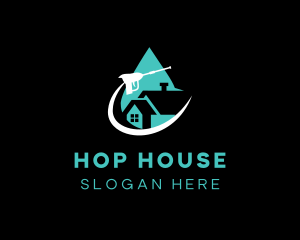 House Pressure Washer logo design