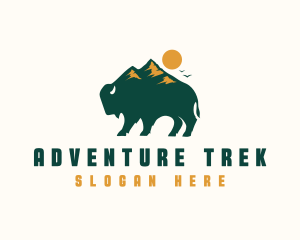 Bison Mountain Adventure logo design