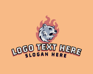 Polar Bear Gaming Character logo