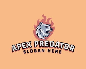 Polar Bear Gaming Character logo design