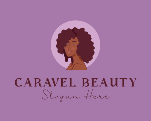 Beauty Afro Woman logo design