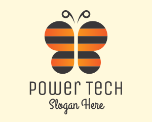 Bee Butterfly Insect Logo