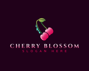 Penis Cherry Erotic logo design