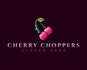 Penis Cherry Erotic logo design