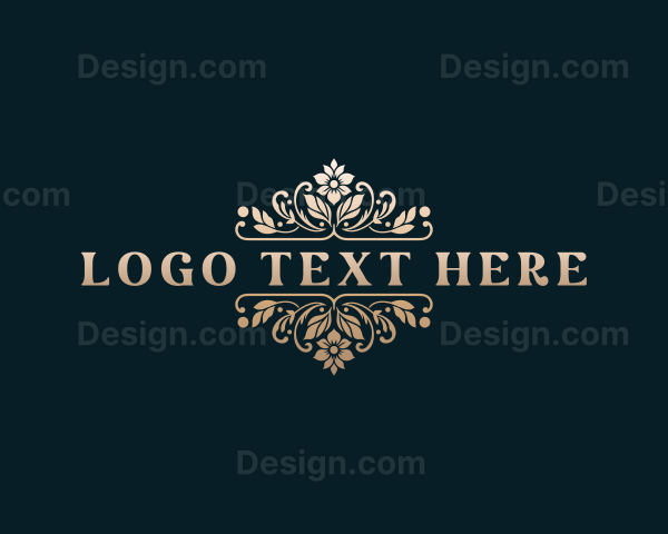 Floral Wedding Event Logo