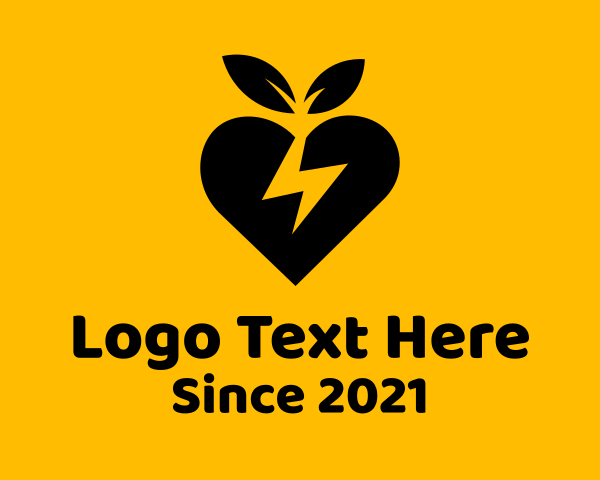 Leafy Heart Lightning logo